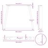vidaXL Esstischbeine V-Form 3 Stück Weiß 100x(72-73,3) cm Stahl