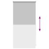 vidaXL Verdunkelungsrollo 44,4 x 100 cm, Stoffbreite 40 cm, Grau