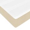 vidaXL Ottoman-Bett mit Matratze Creme 120x190 cm Stoff