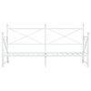 vidaXL Tagesbett Ausziehbar ohne Matratze Wei&szlig; 90x200 cm Stahl