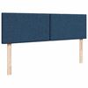 vidaXL Ottoman-Bett mit Matratze Blau 140x200 cm Stoff