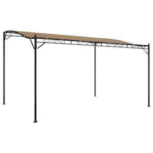 vidaXL Markise Taupe 4x3 m 180 g/m&sup2; Stoff und Stahl