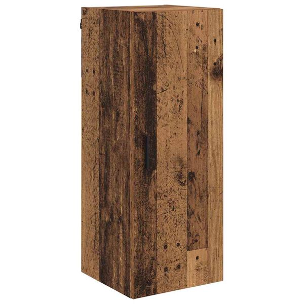 vidaXL Wandschrank Altholz 34,5 x 34 x 90 cm Holzwerkstoff