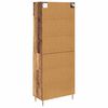 vidaXL Highboard Altholz 69,5 x 34 x 180 cm Holzwerkstoff