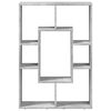 vidaXL Bücherregal Betongrau 63x20x90 cm Holzwerkstoff