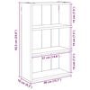 vidaXL Badezimmer-Wandschrank mit Regal Sonoma-Eiche 40 x 16 x 62,5 cm