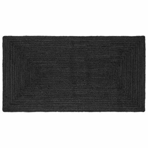 vidaXL Bereichsteppich Dunkelgrau 100 x 200 cm Jute