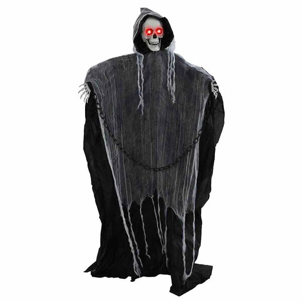 vidaXL Halloween Grim Reaper Schwarz 60 x 60 x 155 cm Polyester