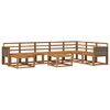 vidaXL Outdoor-Sofagarnitur 9 pcs Natur Massivholz Akazie