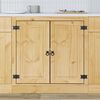 vidaXL Schrank SKI Honigbraun 80 x 46 x 81.5 cm Massives Kiefernholz