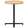 vidaXL Bistrotisch Rund Ø60x75 cm Raues Mangoholz