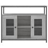 vidaXL Sideboard Grau Sonoma 100x35x80 cm Holzwerkstoff