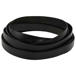 vidaXL Lederriemen Schwarz 1000 x 1 cm Leder