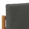 vidaXL Outdoor-Sofagarnitur mit Kissen 9 pcs Natur und Anthrazit