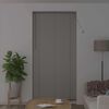 vidaXL Fensterjalousie mit Vorhängen Silber Aluminium