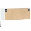 vidaXL TV-Wandschrank mit LED-Beleuchtung Wei&szlig; 100x31x35 cm