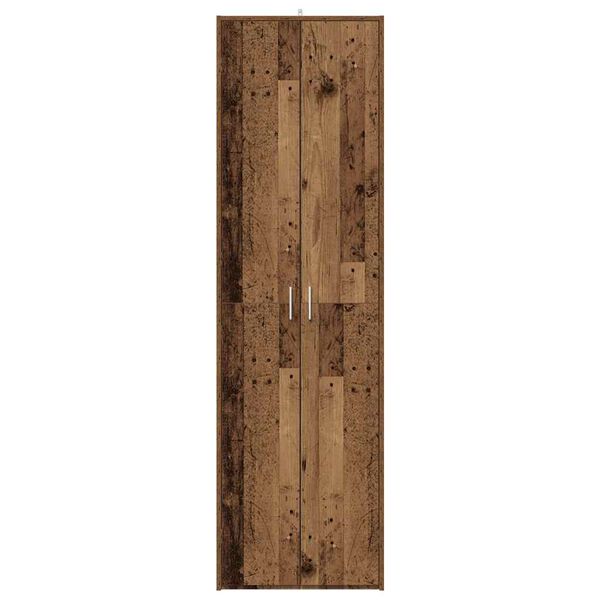 vidaXL Flurschrank Altholz-Optik 55x25x189 cm Holzwerkstoff