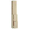 vidaXL Badschrank Sonoma-Eiche 25x26,5x170 cm Holzwerkstoff