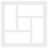 vidaXL Wandregal Weiß 45,1x16x45,1 cm Holzwerkstoff