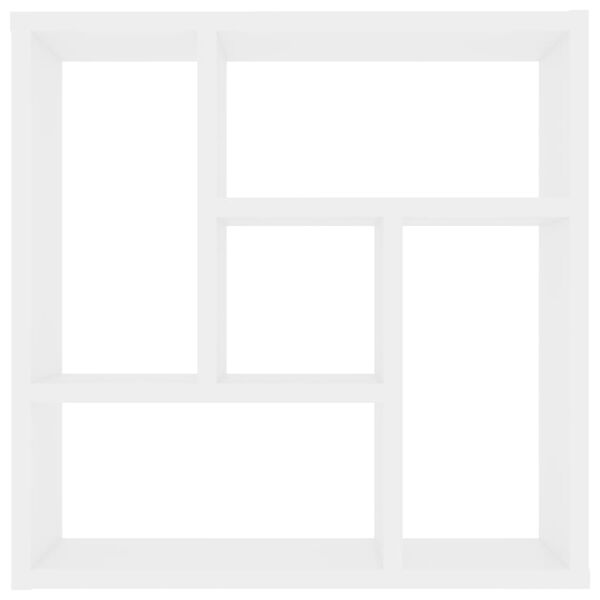 vidaXL Wandregal Weiß 45,1x16x45,1 cm Holzwerkstoff