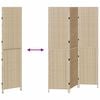 vidaXL Raumteiler Beige 147 x 180 cm Poly-Rattan