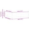 vidaXL Boxspringbett mit Matratze Dunkelgr&uuml;n 180 x 220 cm Stoff