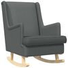 vidaXL Schaukelstuhl Dunkelgrau 62 x 80 x 85 cm Stoff