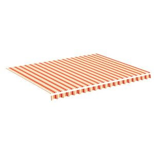 vidaXL Ersatzstoff f&uuml;r Markise Gelb und Orange 4,5x3,5 m Polyester