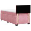 vidaXL Boxspringbett mit Matratze Rosa 80x200 cm Samt