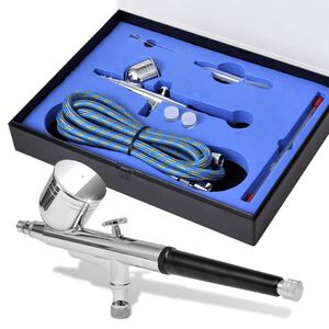 vidaXL Airbrush-Set 0,2 / 0,3 / 0,5 mm D&uuml;sen