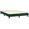 vidaXL Boxspringbett mit Matratze Dunkelgr&uuml;n 140x190 cm Samt