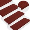 vidaXL Stufenmatten Selbstklebend 30 Stk. Rot 65x22,5x3,5 cm