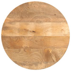 vidaXL Tischplatte &Oslash; 60x3,8 cm Rund Massivholz Mango