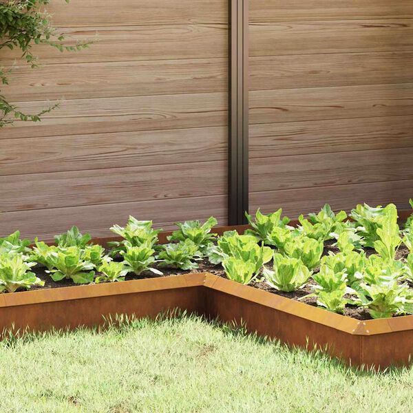 vidaXL Schneckenzaun Rostig 10 x 10 x 25 cm Wetterfeststahl