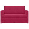 vidaXL Schlafsofa 110cm Weinrot Samt
