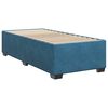 vidaXL Boxspringbett mit Matratze Blau 90x190 cm Samt