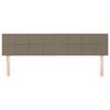 vidaXL Kopfteile 2 Stk. Taupe 90x5x78/88 cm Stoff