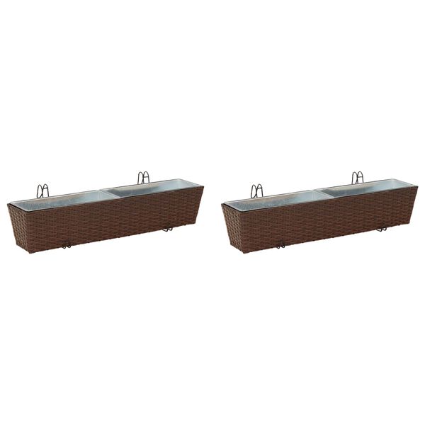 vidaXL Balkon Metall