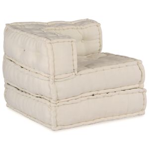 vidaXL Modulare Sofagarnitur Stoff Creme 210 x 70 x 56 cm