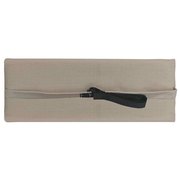 vidaXL Kopfst&uuml;tze f&uuml;r Liegestuhl Taupe 40 x 7,5 x 15 cm Textilene