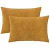 vidaXL Kissen 2 stk. HEERLEN Gelb 40 x 60 cm Mikrofaser Fleece