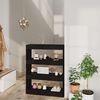vidaXL B&uuml;cherregal/Raumteiler Schwarz 80x30x103 cm Holzwerkstoff