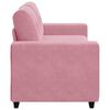 vidaXL Zweisitzer-Sofa Rosa 140 cm Samt