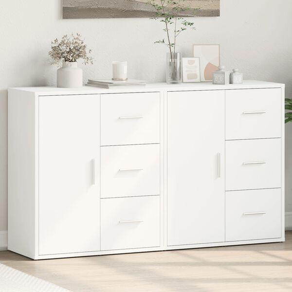 vidaXL Sideboards 2 Stk. Weiß 60x31x70 cm Holzwerkstoff