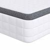 vidaXL Matratze Mittelweich 80 x 200 cm Wei&szlig; und Grau
