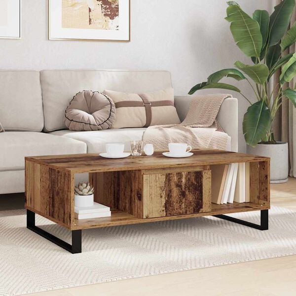 vidaXL Couchtisch Altholz 104 x 60 x 35 cm Holzwerkstoff