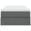 vidaXL Aufbewahrungsbett mit Matratze Dunkelgrau 90 x 190 cm Polyester