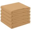 vidaXL Tischdecke 5 stk. Oval Beige 160 x 220 cm Polyester