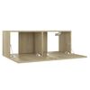 vidaXL TV-Schrank Sonoma-Eiche 80x30x30 cm Holzwerkstoff