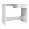 vidaXL Schreibtisch Hochglanz-Wei&szlig; 100&times;50&times;76 cm Holzwerkstoff